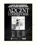 Argent Counterpoints Flyer Vintage Retro Advert Poster A4 Photo Print