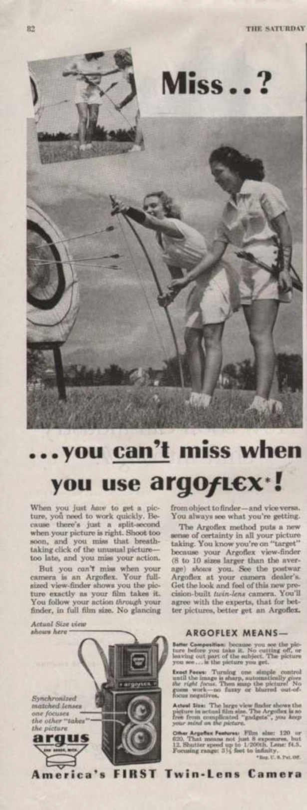 Argoflex Camera Vintage Retro Advert Ads A4 Photo Print