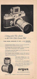 Argus C44 Camera Vintage Retro Advert Ads A4 Photo Print