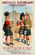 Argyll Highlanders Castle Vintage Retro Advert Poster A4 Photo Print