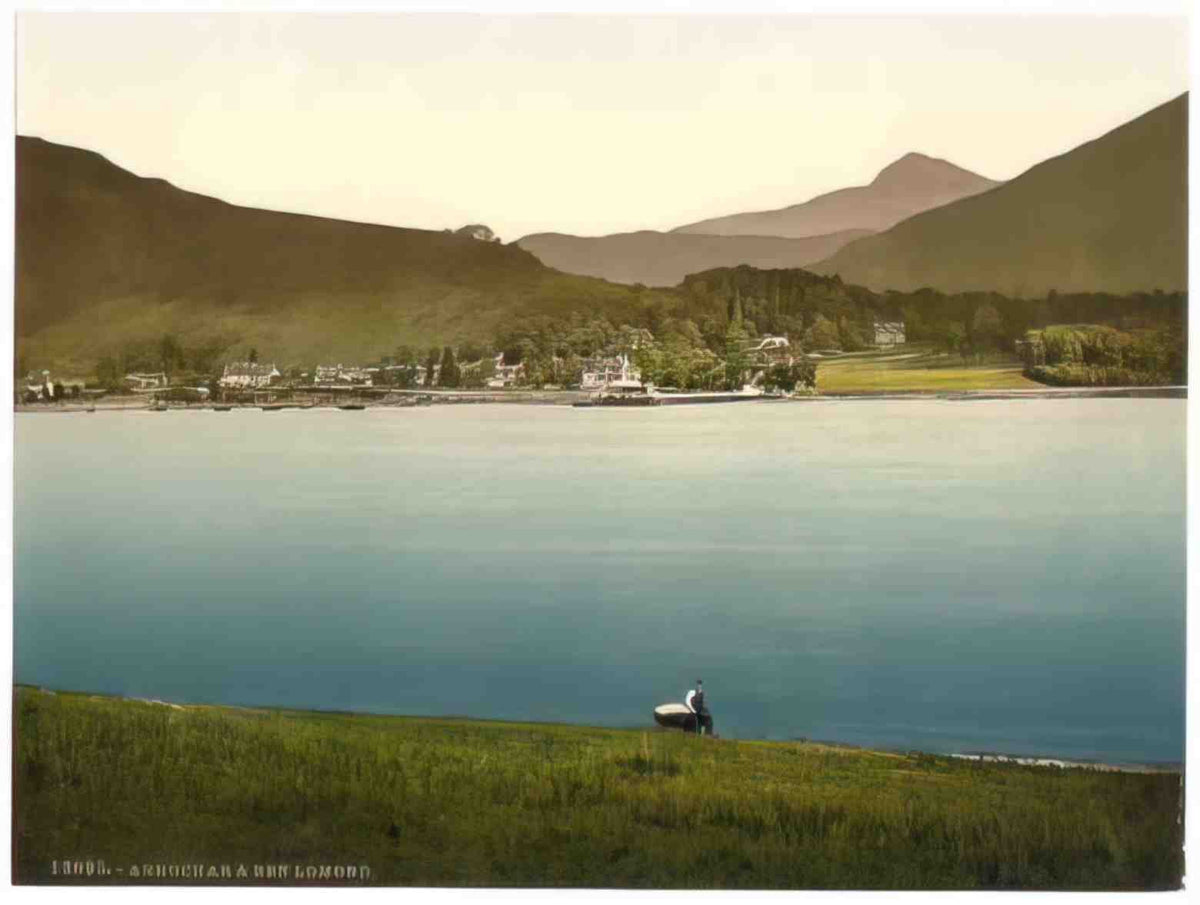 Argyllshire Arrochar from Loch Lomond Vintage A4 Photo Print