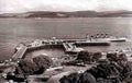 Argyllshire Dunoon Castle Gardens and Pier Vintage A4 Photo Print