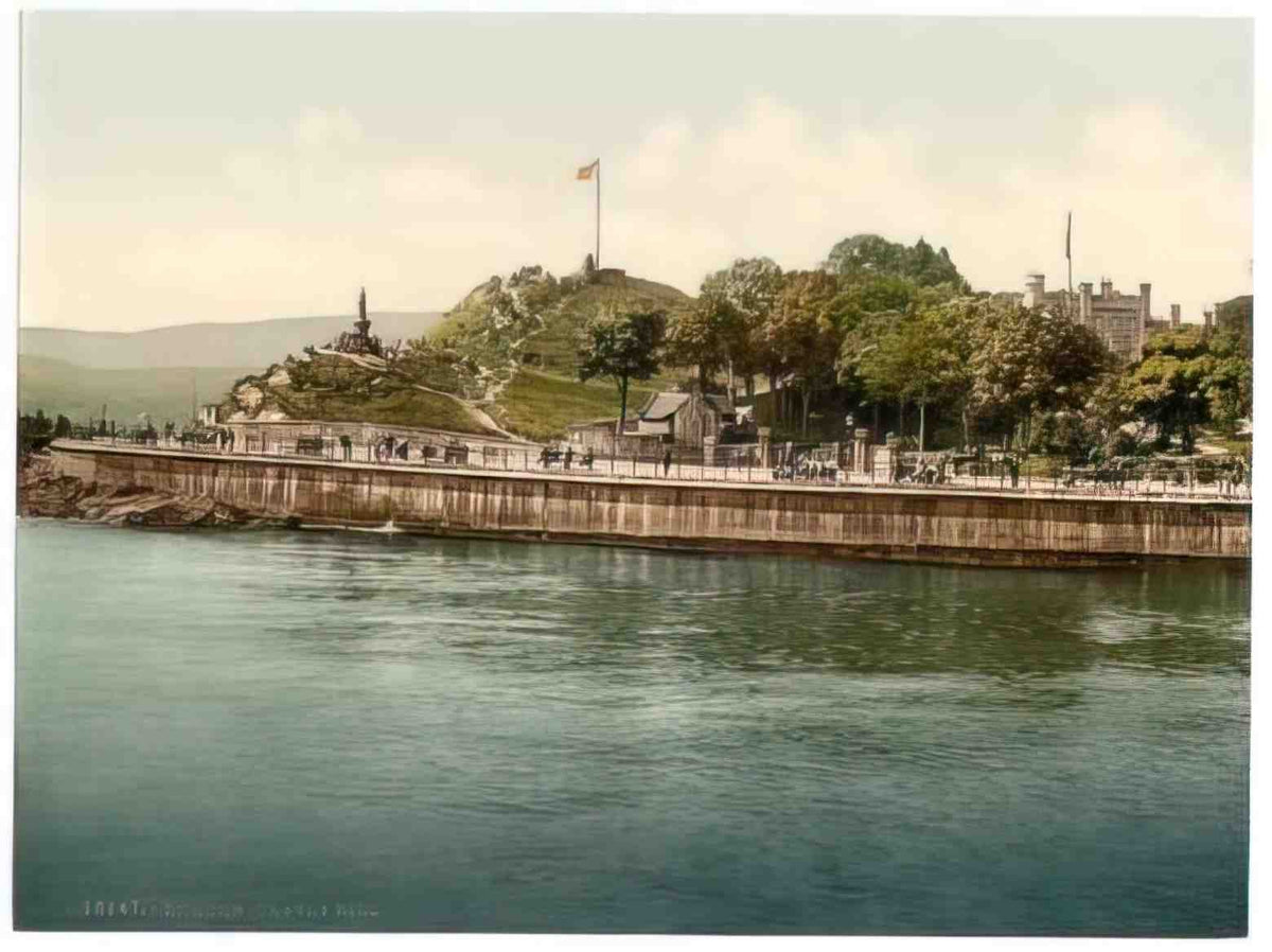 Argyllshire Dunoon Castle Hill Vintage A4 Photo Print