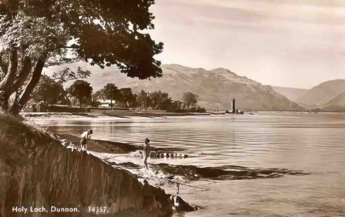 Argyllshire Dunoon Holy Loch 1940s Vintage A4 Photo Print