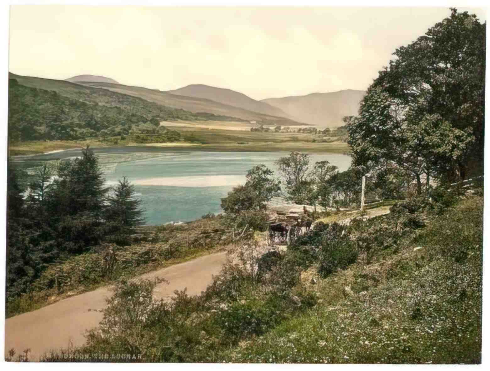 Argyllshire Dunoon The Lochan Vintage A4 Photo Print