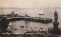 Argyllshire Dunoon The Pier and Highland Mary Statue Vintage A4 Photo Print