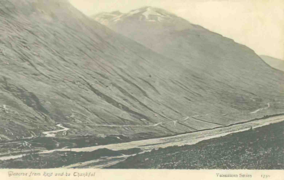 Argyllshire Glencoe from Rest and be Thankful Vintage A4 Photo Print