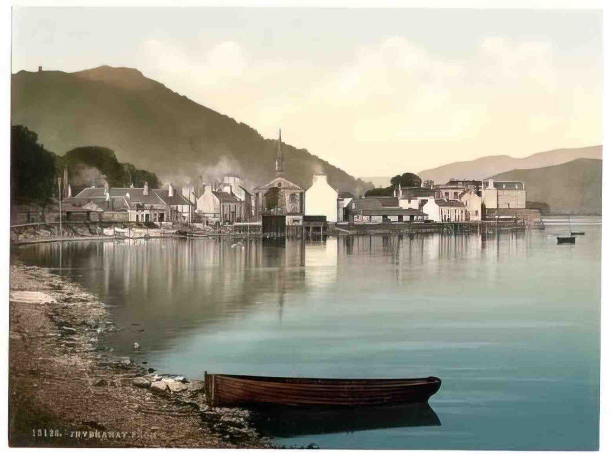 Argyllshire Inveraray From the South Vintage A4 Photo Print