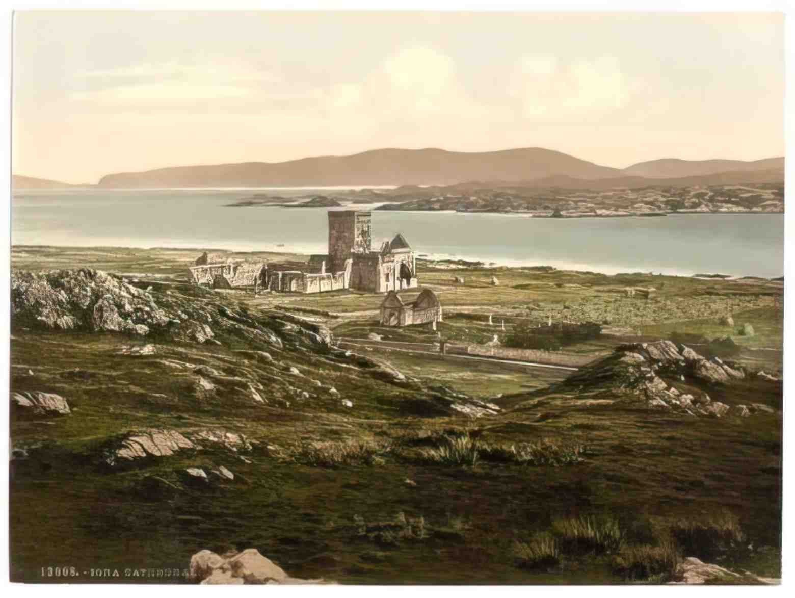 Argyllshire Iona Cathedral Vintage A4 Photo Print