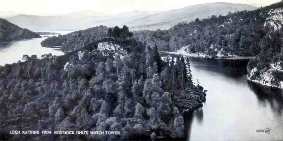 Argyllshire Loch Katrine from Roderick Dhus Watch Tower 1957 Vintage A4 Photo Print