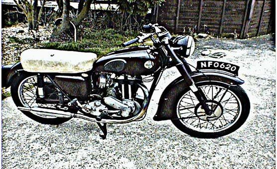 Ariel 350 motorbike A4 Photo Print