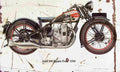 Ariel 500 SquareFour 1930 Aged Vintage A4 Photo Print
