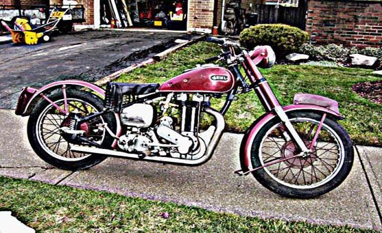 Ariel 500 motorbike A4 Photo Print