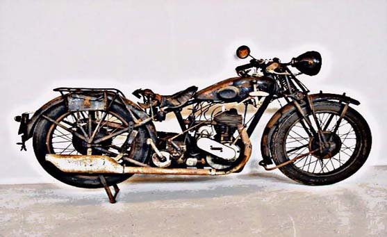 Ariel A 55 motorbike A4 Photo Print