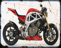 Ariel Ace Motorbike Vintage Aged A4 Photo Print