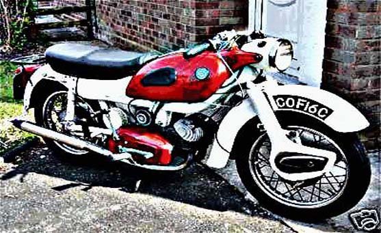 Ariel Arrow 1965 motorbike A4 Photo Print