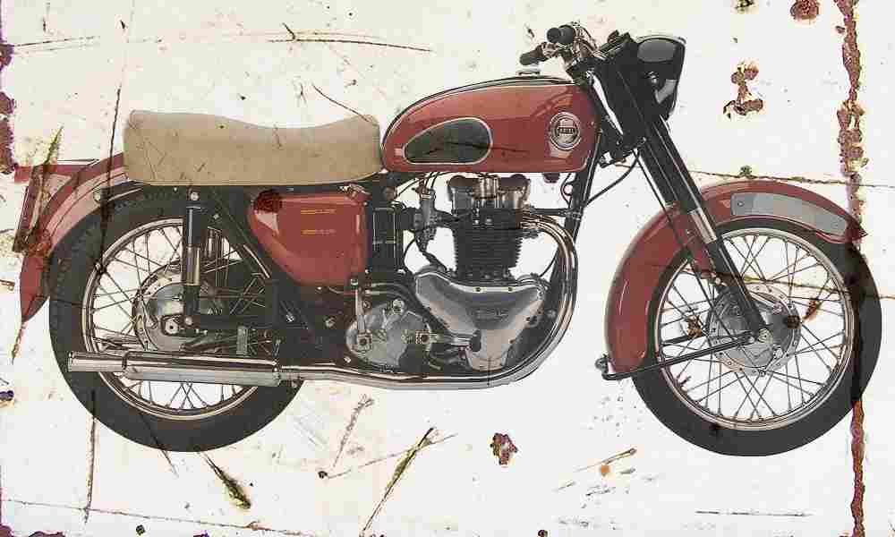 Ariel FH650 Huntmaster 1958 Aged Vintage A4 Photo Print