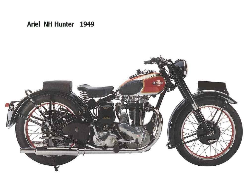 Ariel NH Hunter 1949 motorbike A4 Photo Print