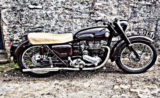 Ariel Nh350 1957 motorbike A4 Photo Print