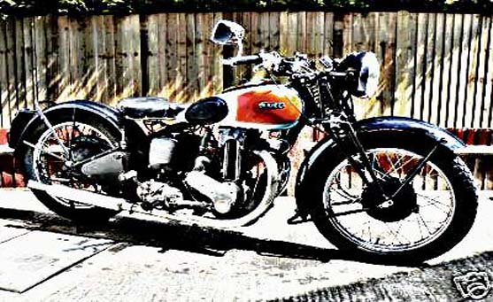 Ariel Nh350 motorbike A4 Photo Print