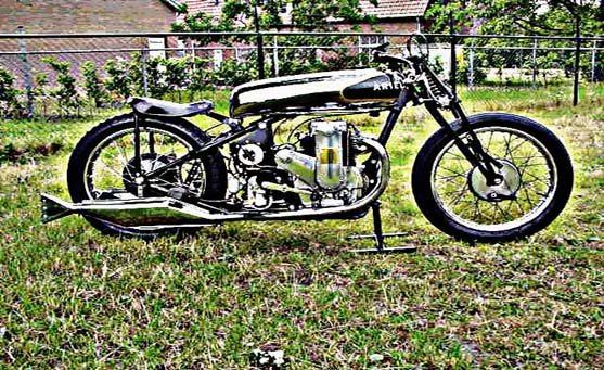 Ariel Race motorbike A4 Photo Print
