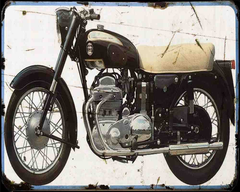 Ariel Square Four 58 Motorbike Vintage Aged A4 Photo Print