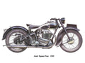 Ariel SquareFour 1949 motorbike A4 Photo Print