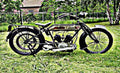 Ariel Vtwin motorbike A4 Photo Print