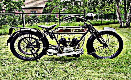 Ariel Vtwin motorbike A4 Photo Print