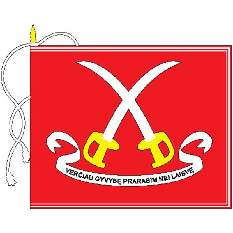 Ariogala City Flag N409 A4 Photo Print