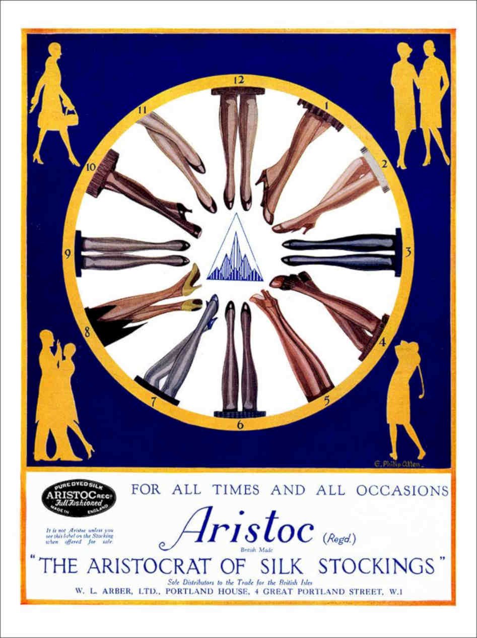 Aristoc Stockings 1920s Vintage Retro Advert Poster A4 Photo Print