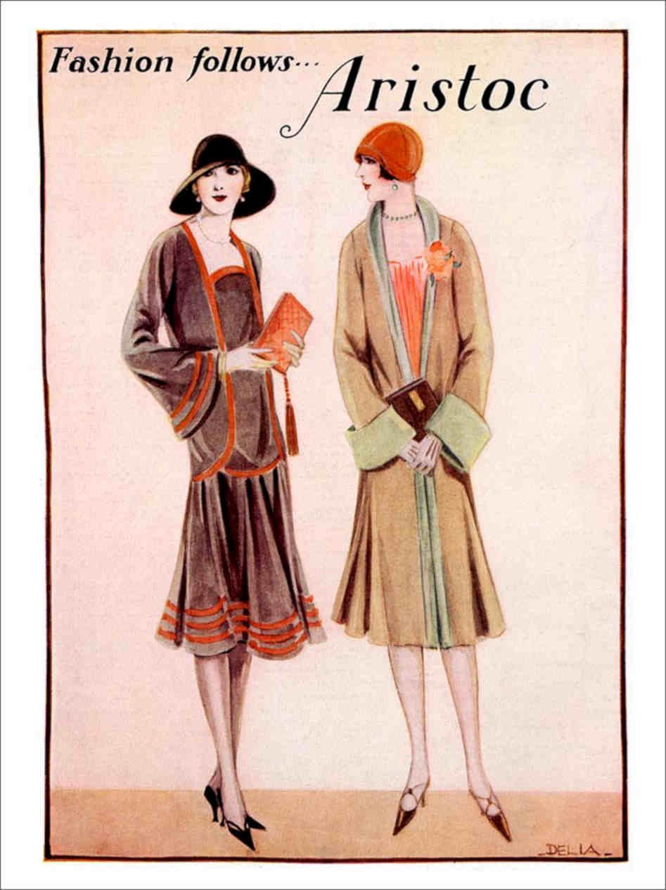 Aristoc Stockings Art Deco Fashion Advert 1920s Vintage Retro Advert Poster A4 