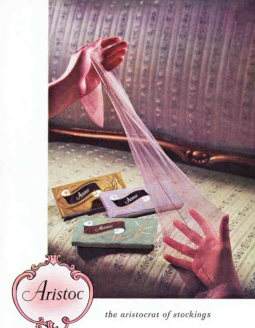 Aristoc Stockings Case Vintage Retro Advert Poster A4 Photo Print