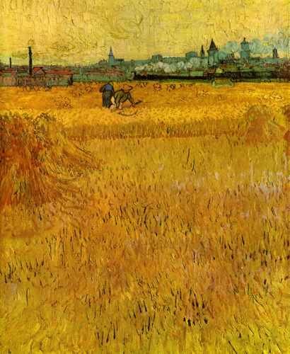 Arles 5 View From The Wheat Fields 1888 A4 Photo Print