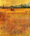 Arles View From The Wheat Fields Van Gogh A4 Photo Print