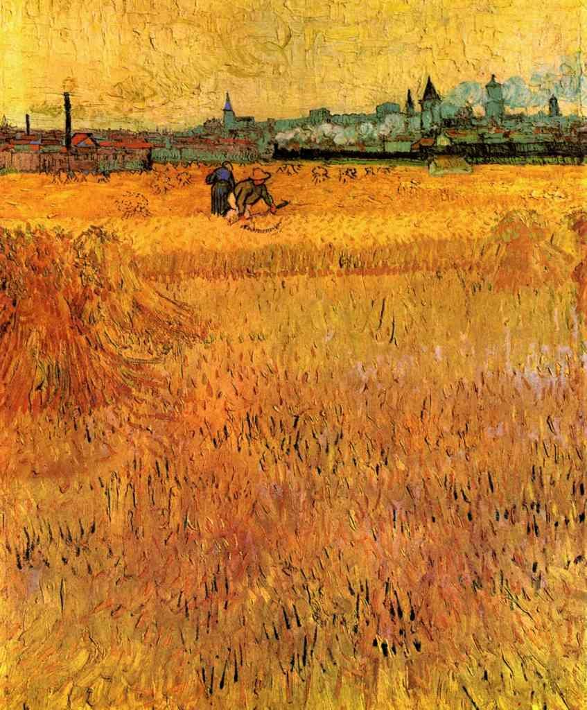 Arles View From The Wheat Fields Van Gogh A4 Photo Print
