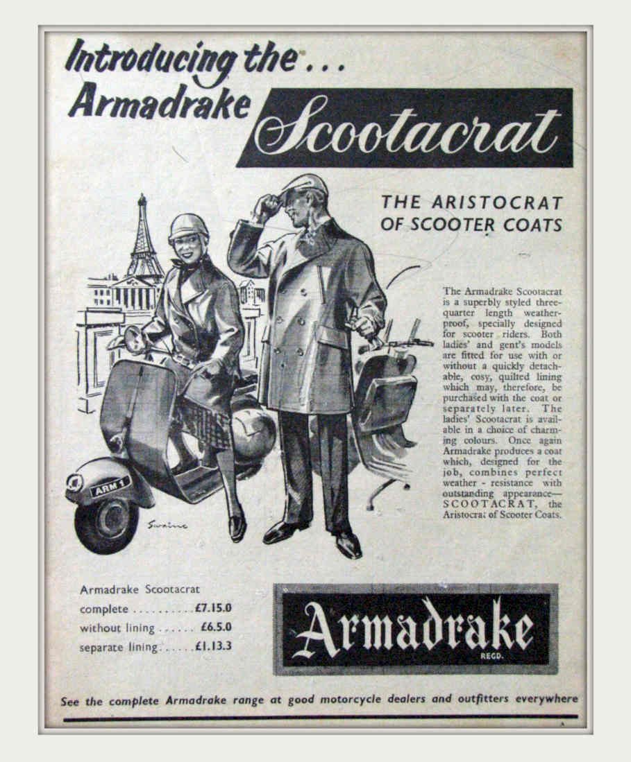 Armadale Scootacrat Eiffel Vintage Retro Advert Poster A4 Photo Print
