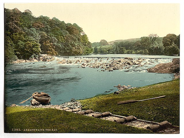 Armathwaite the bay Lake District Vintage A4 Photo Print
