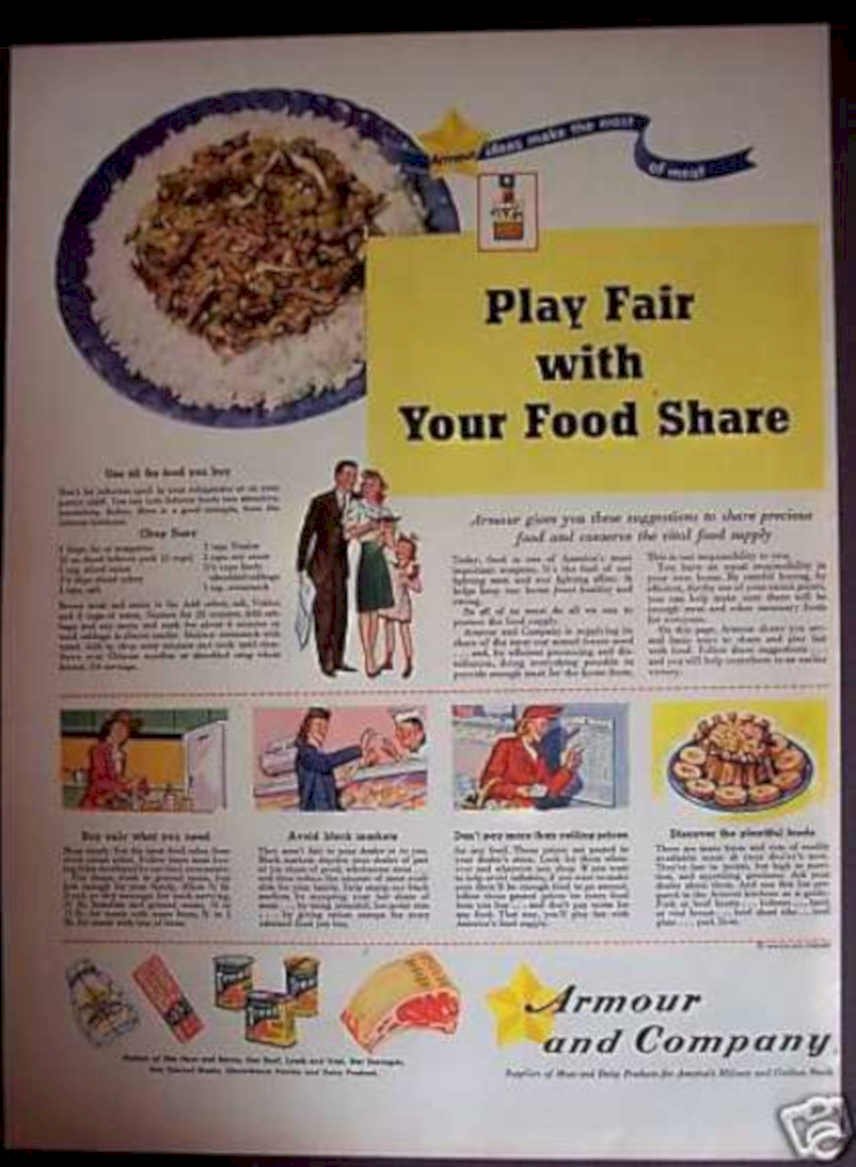 Armour Chicken Rice Vintage Retro Advert Ads A4 Photo Print