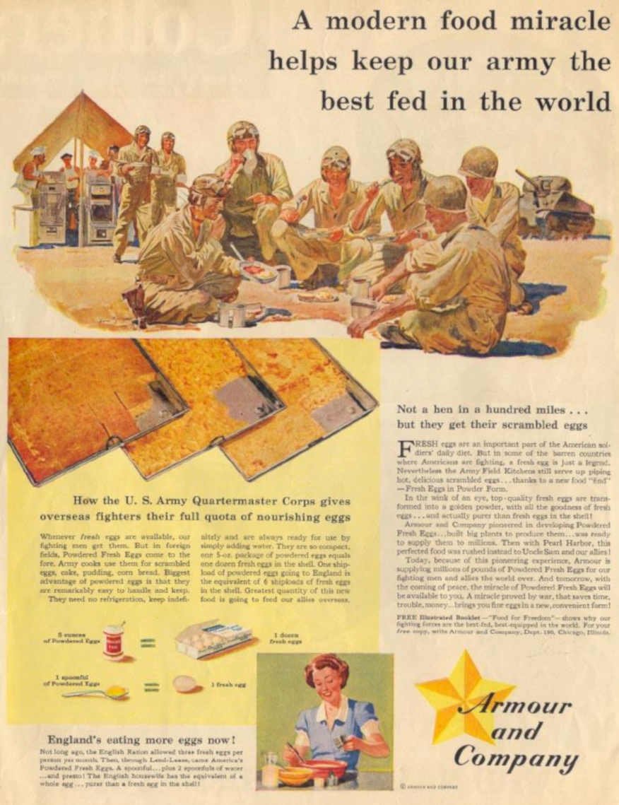 Armour Fresh Eggs 3 Vintage Retro Advert Ads A4 Photo Print