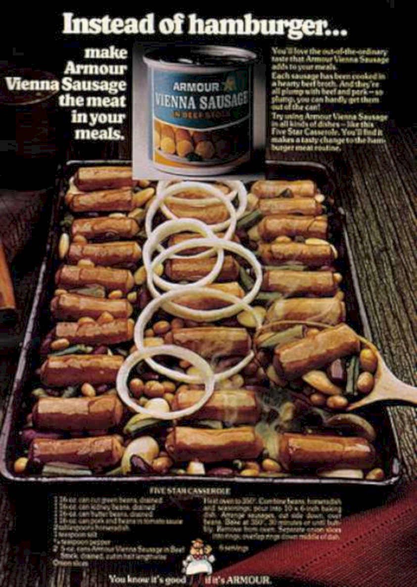 Armour Vienna Sausage Vintage Retro Advert Ads A4 Photo Print