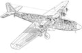 Armstrong Whitworth Ensign cutaway A4 Photo Print