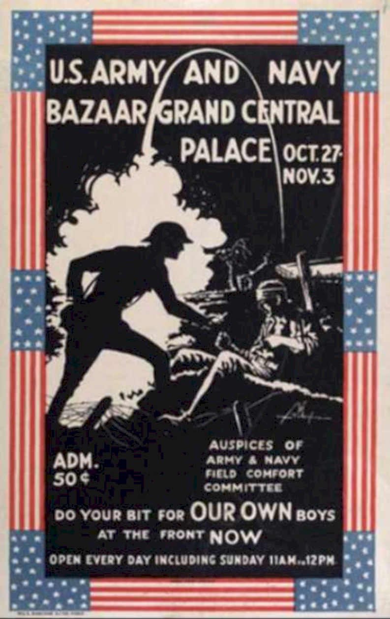 Army Bazaar 1943 Vintage Retro Advert Ads A4 Photo Print