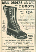 Army Boots Sale Vintage Retro Advert Poster A4 Photo Print