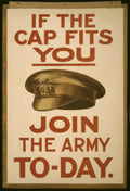 Army Cap Poster Vintage Retro Advert Poster A4 Photo Print