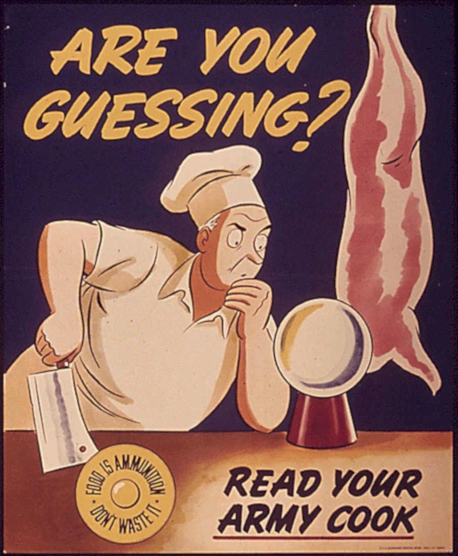Army Cook Bacon Vintage Retro Advert Poster A4 Photo Print