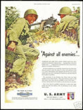 Army Machine Gun Vintage Retro Advert Ads A4 Photo Print