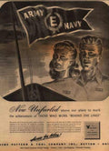Army Navy Flag Vintage Retro Advert Ads A4 Photo Print