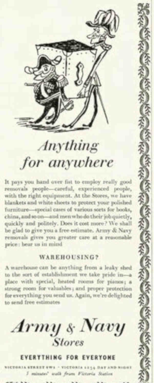 Army Navy Warehouse Vintage Retro Advert Poster A4 Photo Print