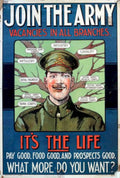 Army Recruitment Poster Vintage Retro Advert Poster A4 Photo Print
